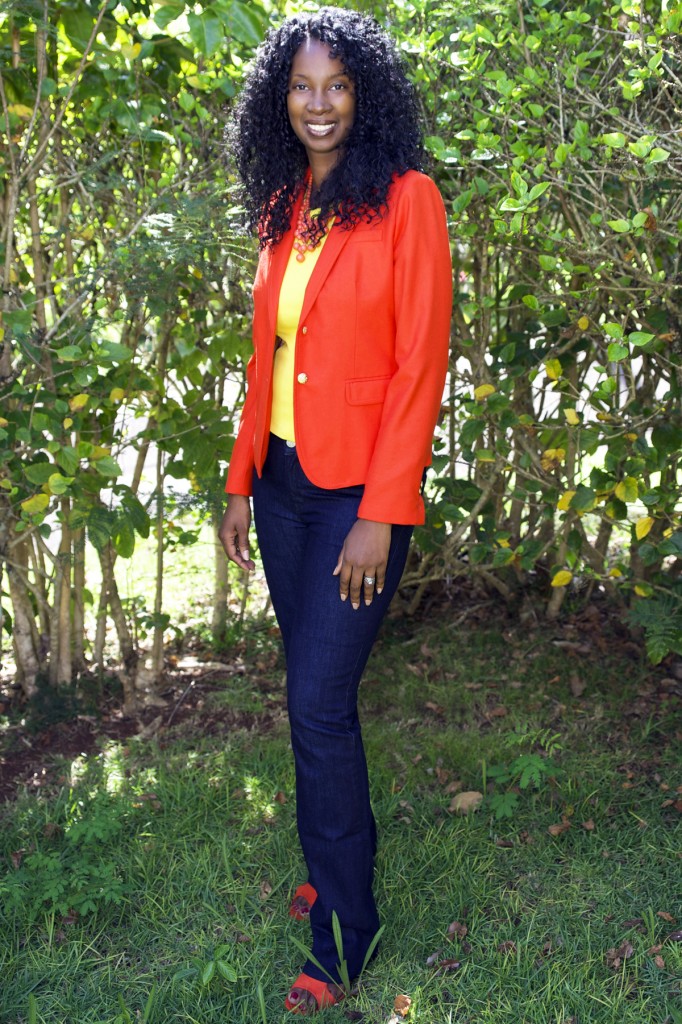 Pretty Tall Style | Tall Water Jeans | J. Crew Blazer