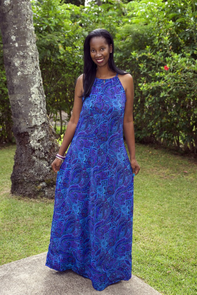 Pretty Tall Style | Blue Purple Paisley Print